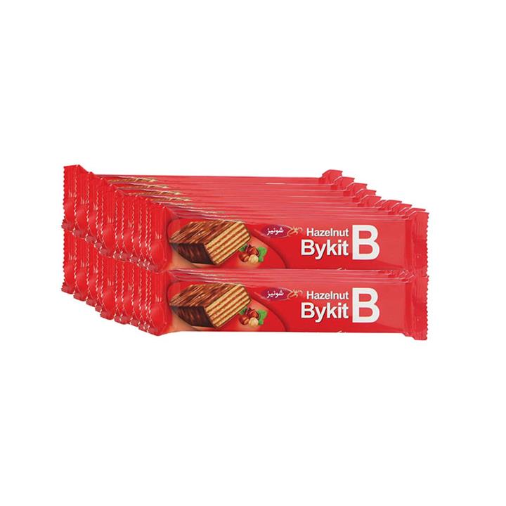 ویفر فندقی با روکش کاکائویی بایکیت شونیز - 45 گرم بسته 40 عددی
